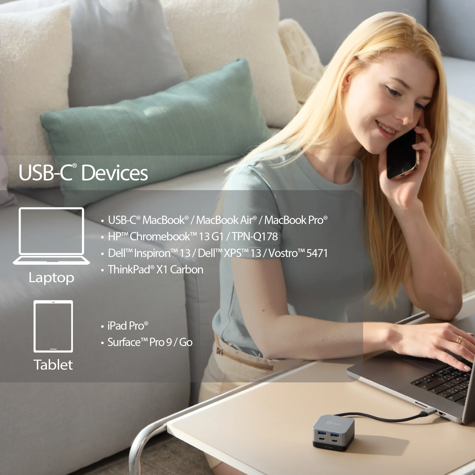 Flexible Ports USB-C® 4K144 HDMI™ Hub - Cube Plus 6 in 1 - Image 11
