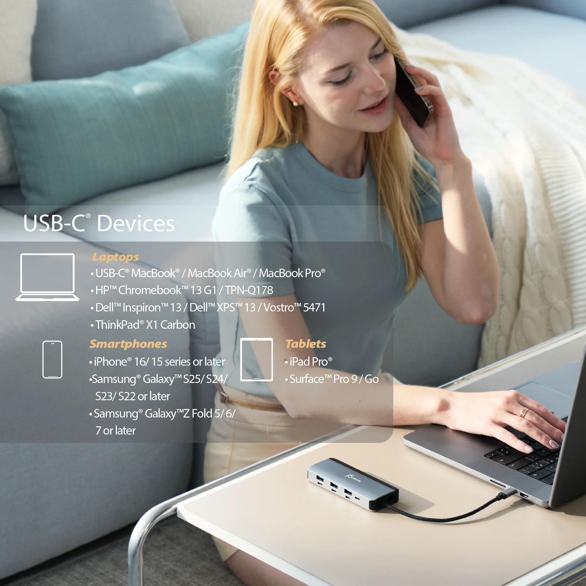Flexible Ports USB-C® 4K144 HDMI™ Hub - Slim 8 in 1 - Image 10