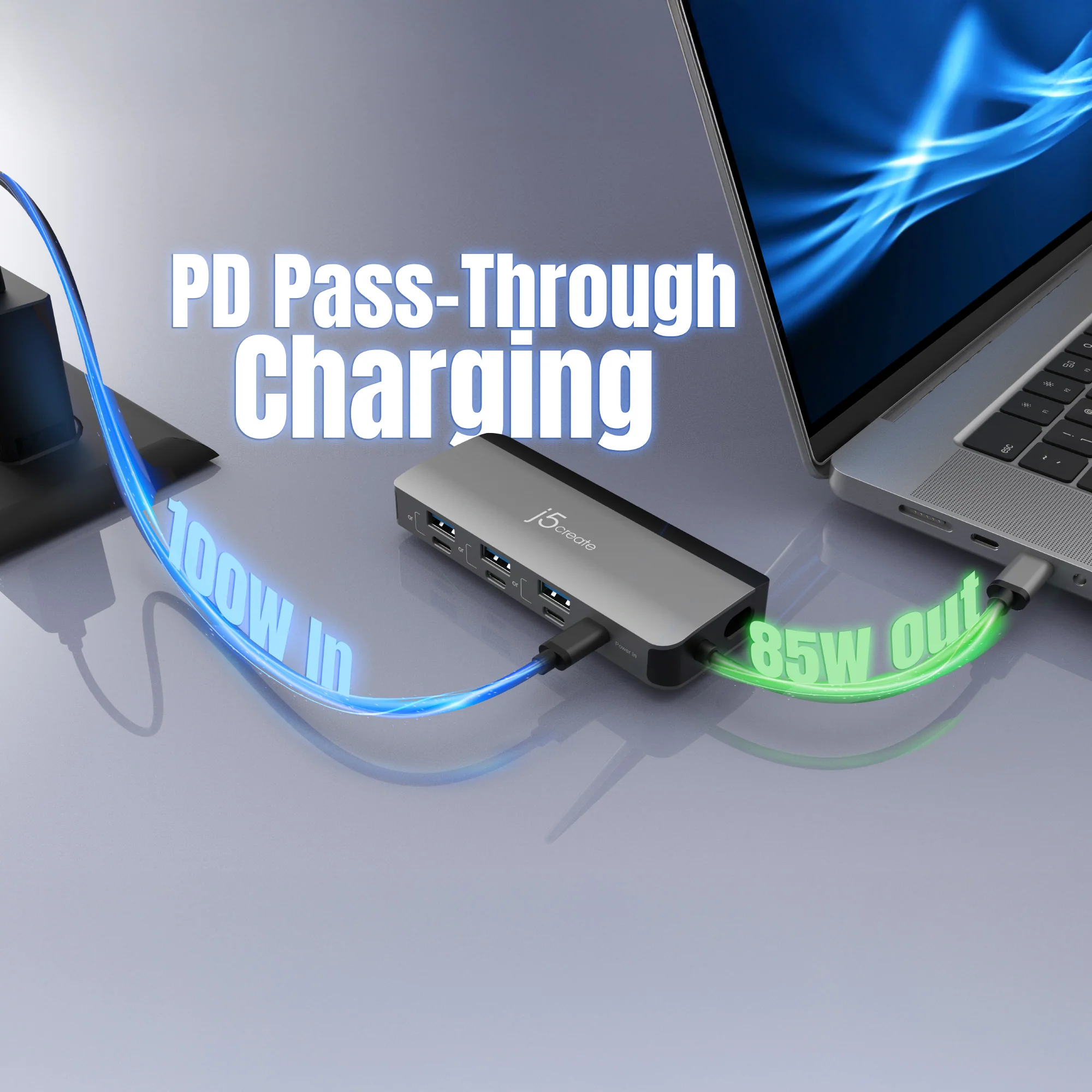 Flexible Ports USB-C® 4K144 HDMI™ Hub - Slim 8 in 1 - Image 8