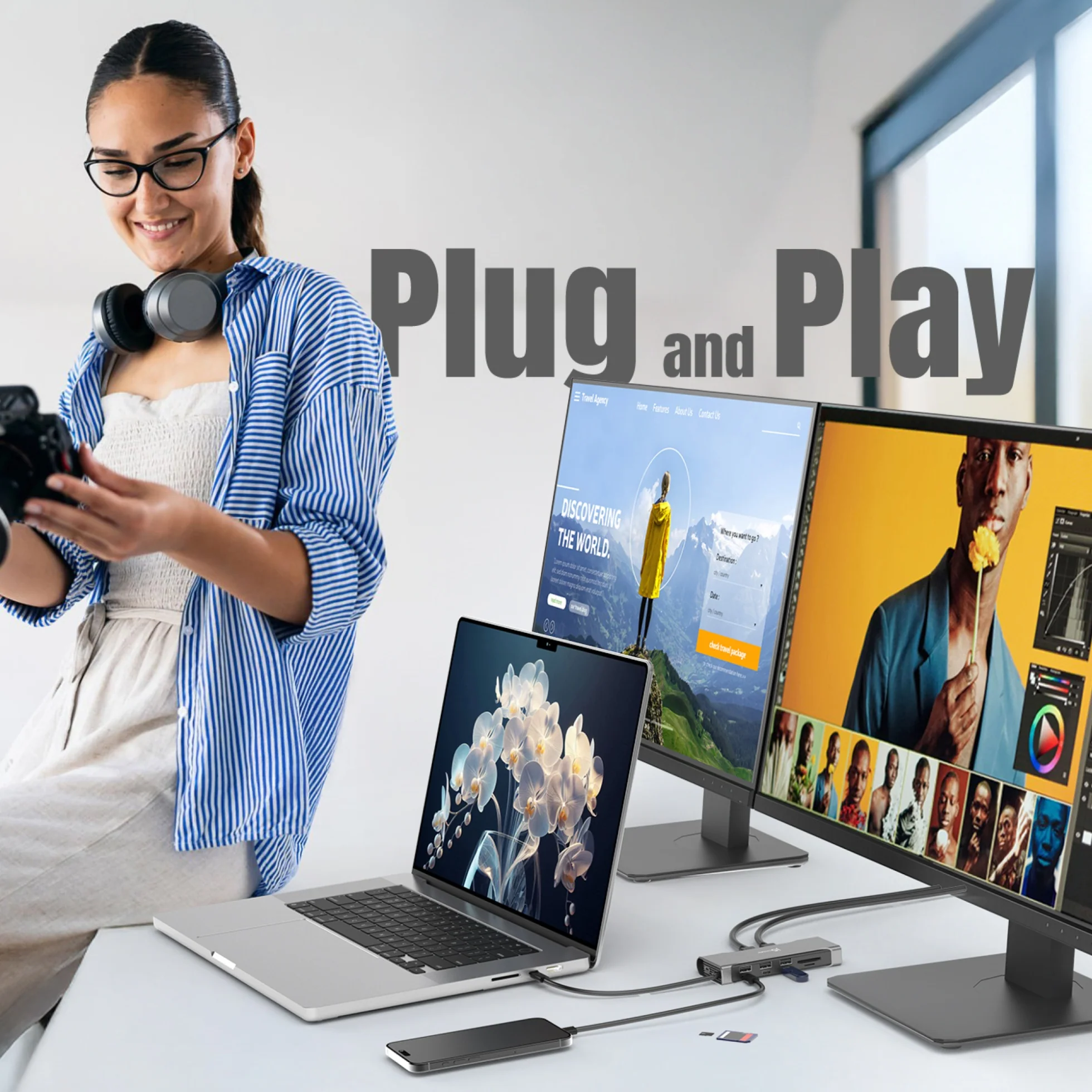 Flexible Ports USB-C® Dual 4K60 HDMI™ Hub - Pro 12-in-1 - Image 12