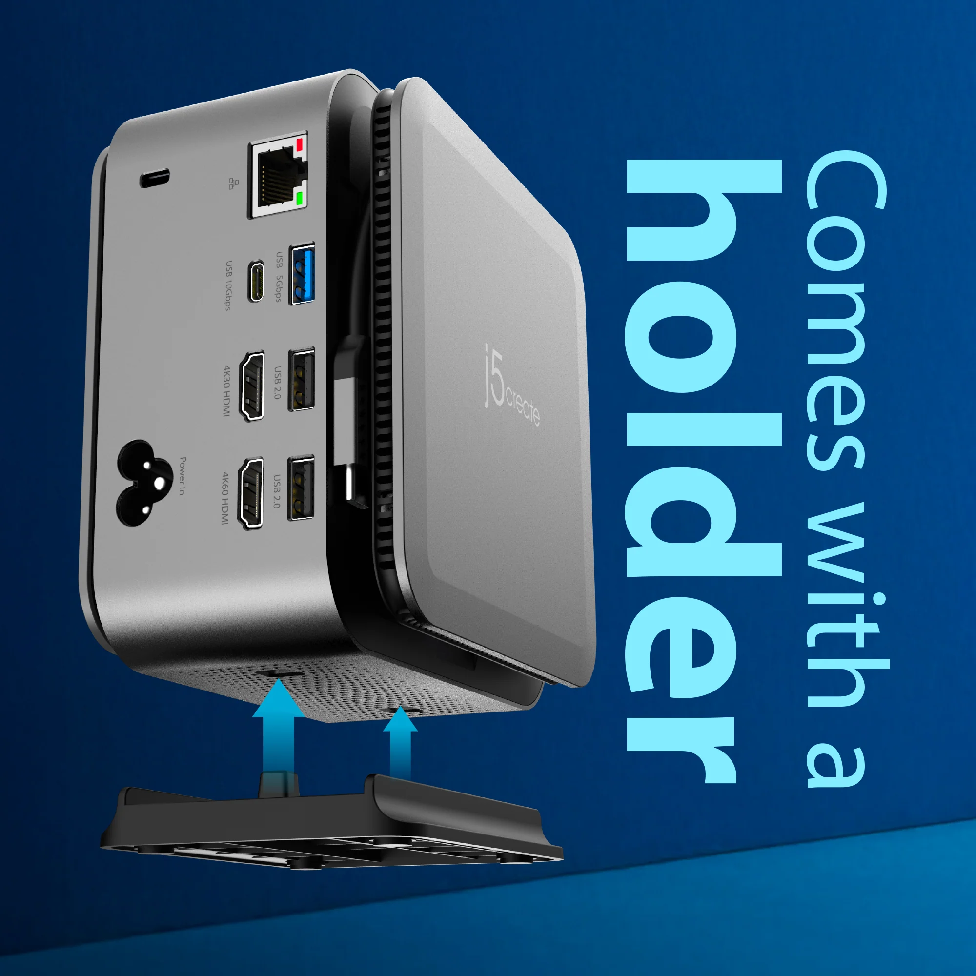 Dual 4K Powerbase Docking Station with Cable Management - Image 16