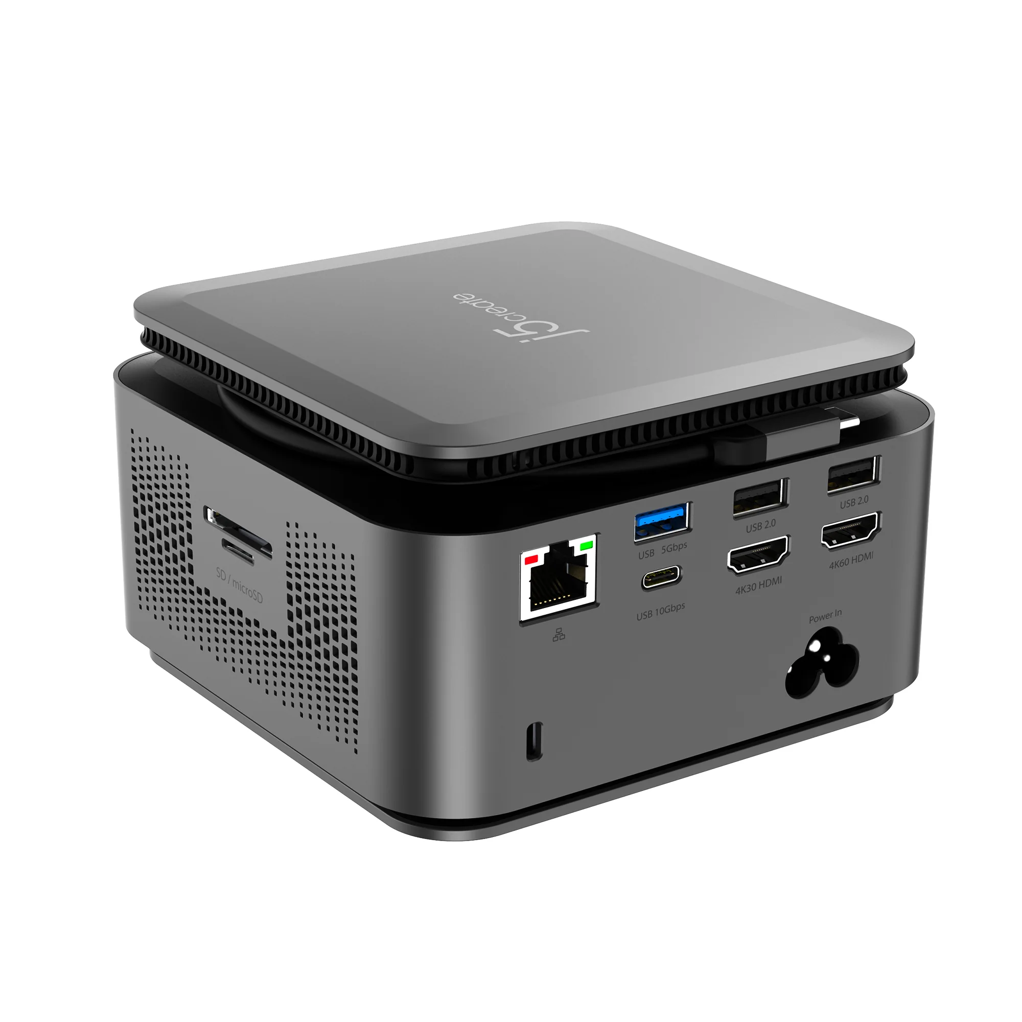 Dual 4K Powerbase Docking Station with Cable Management - Image 3
