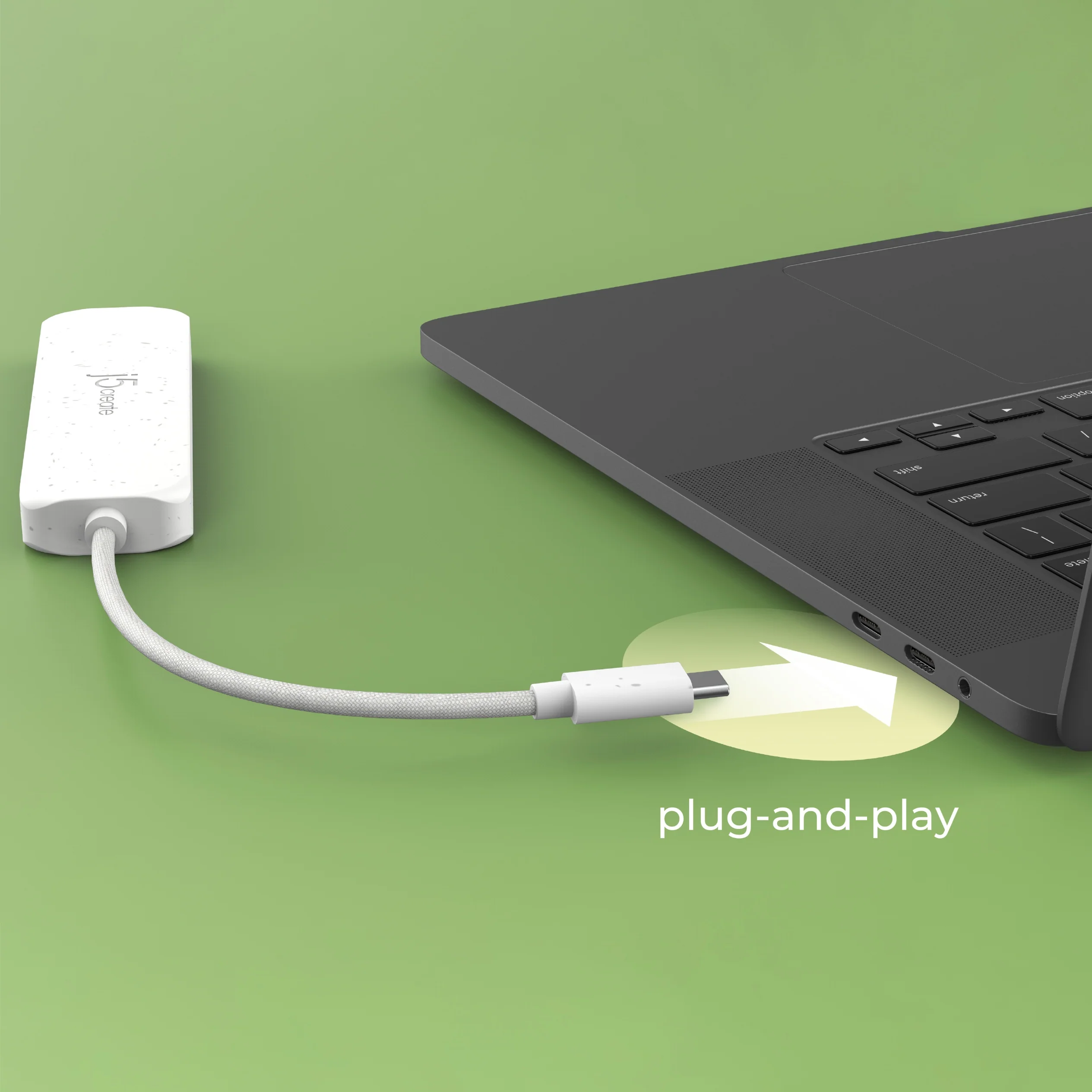 Eco-Friendly USB-C® to 4-Port Type-A Gen 2 Hub - Image 17