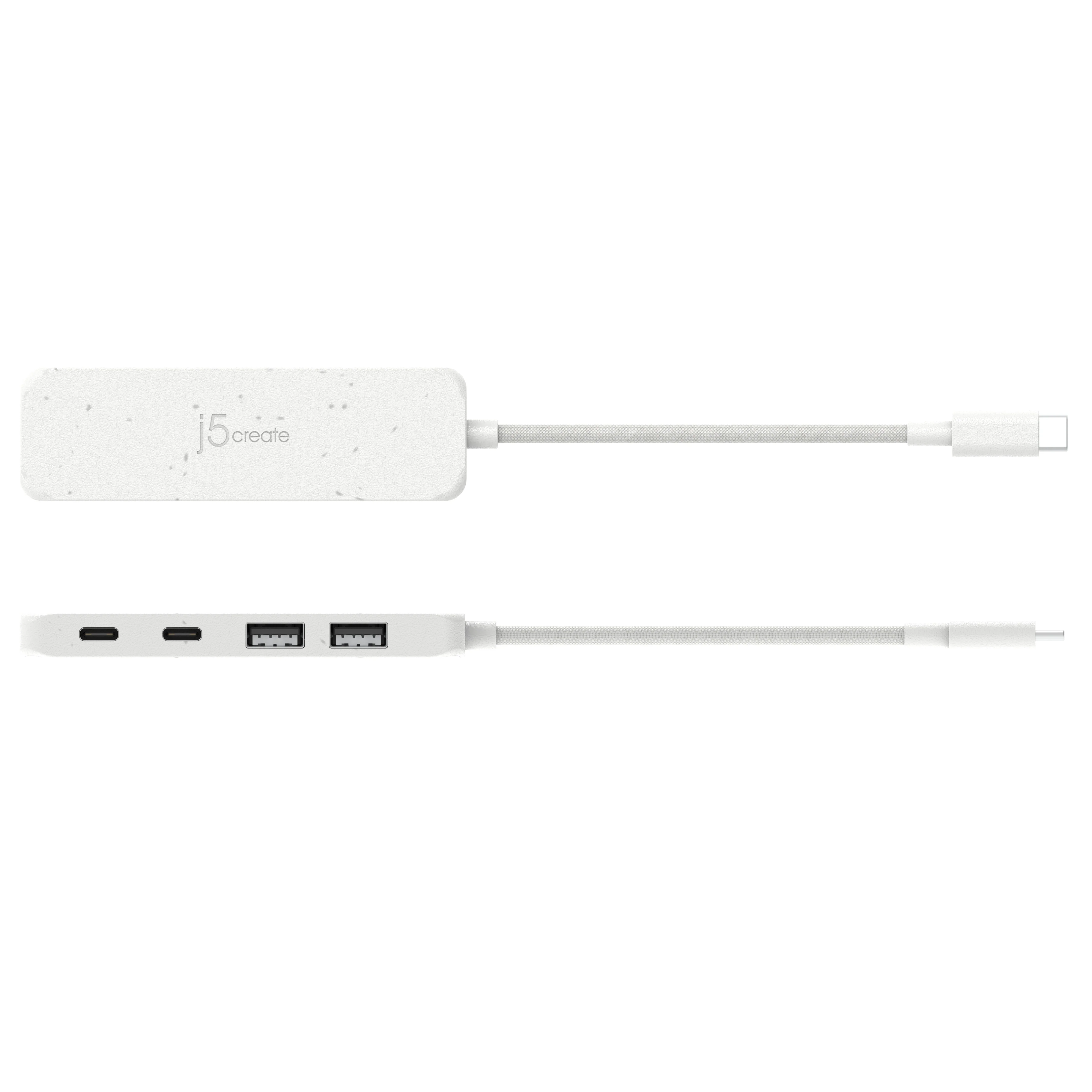 Eco-Friendly USB-C® to 4-Port Type-C & Type-A Gen 2 Hub - Image 4
