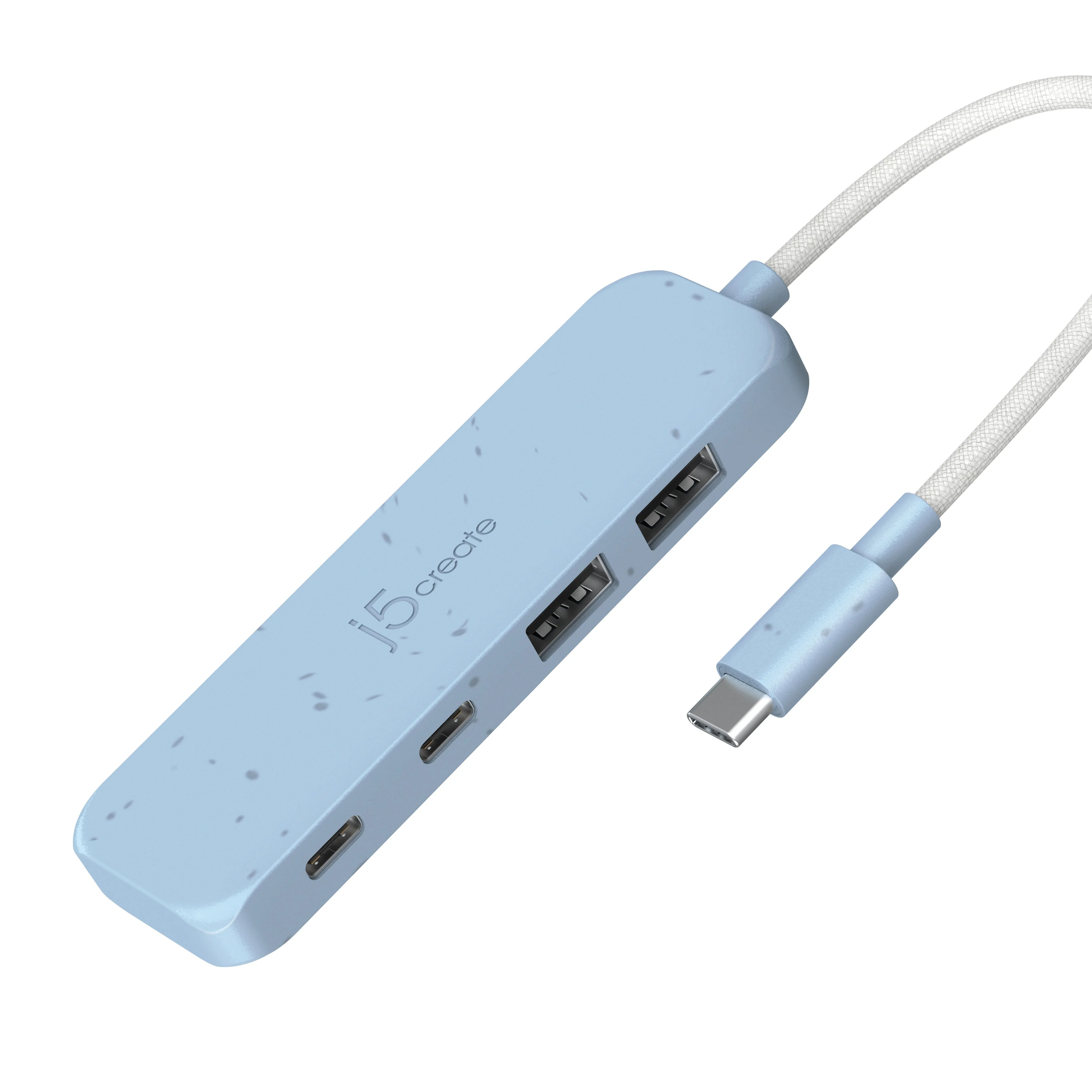 Eco-Friendly USB-C® to 4-Port Type-C & Type-A Gen 2 Hub - Image 5