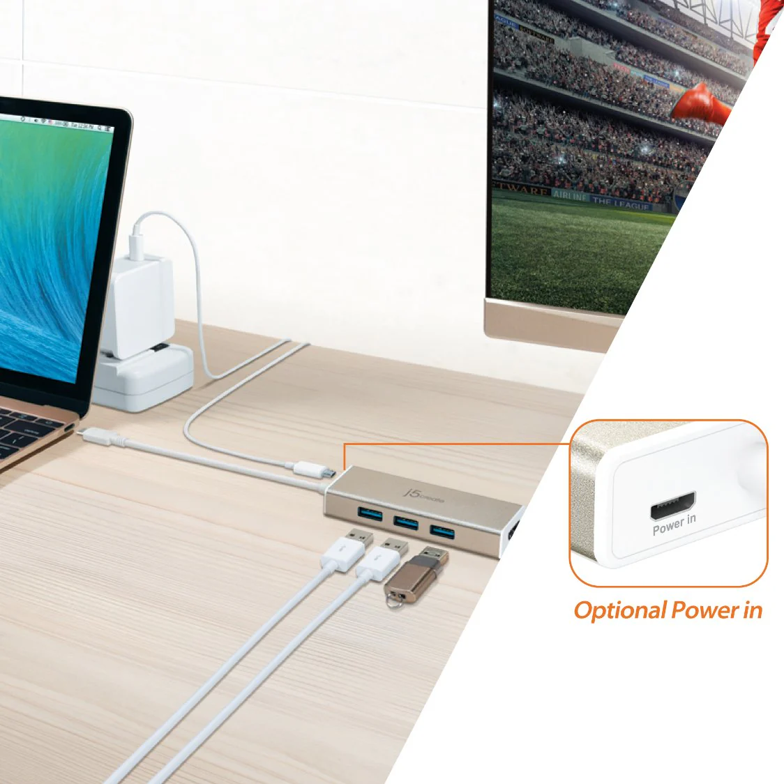 USB-C™ 3.1 3-Port HUB with SD™/microSD™ Card Reader - Image 9