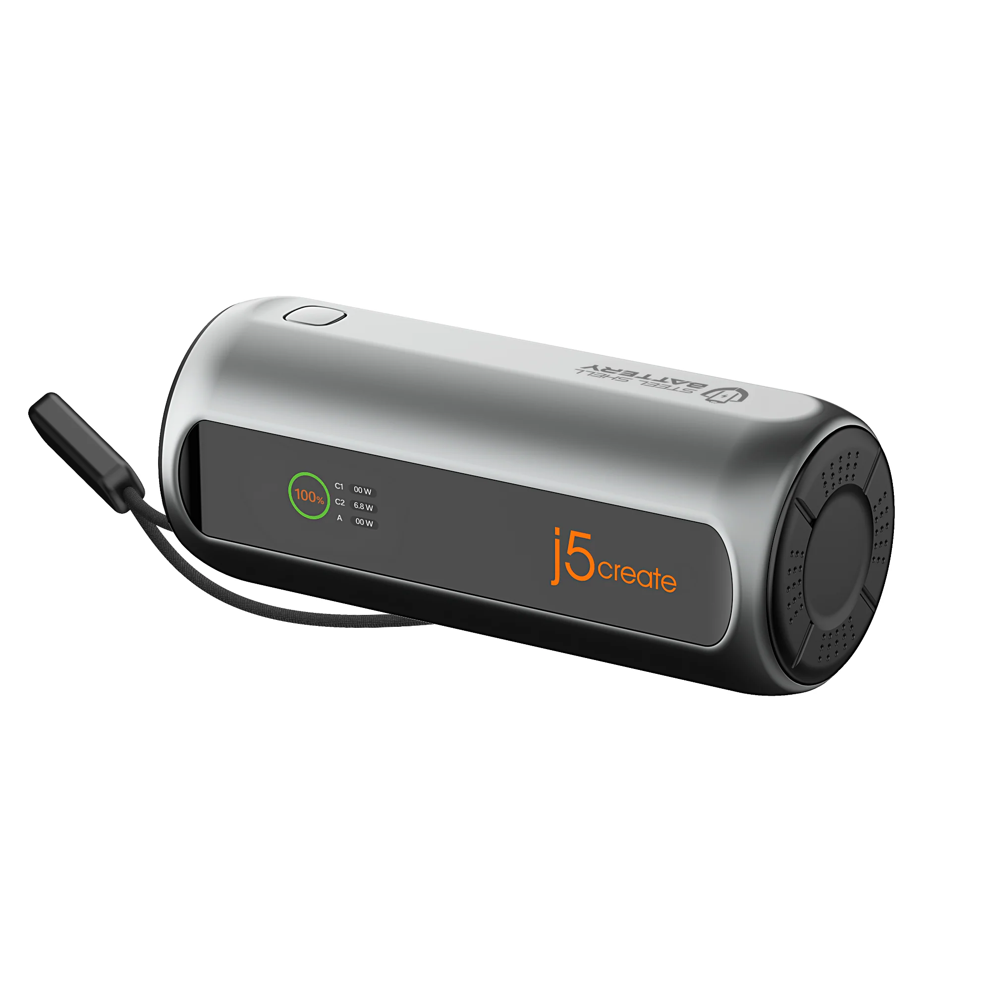10000mAh PD 100W 2-Port Power Bank with Retractable USB-C® cable - Image 5