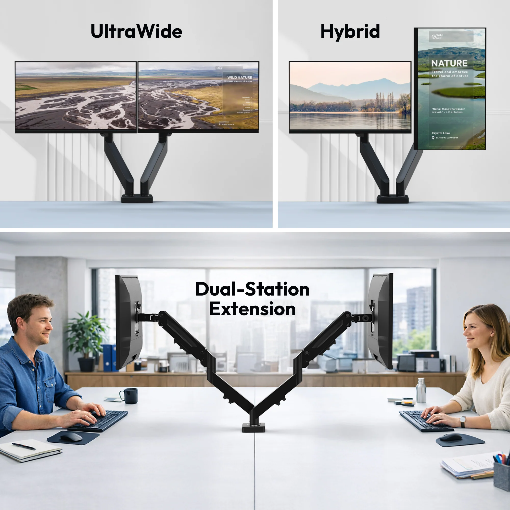 Ergonomic Dual Monitor Mount - Image 11