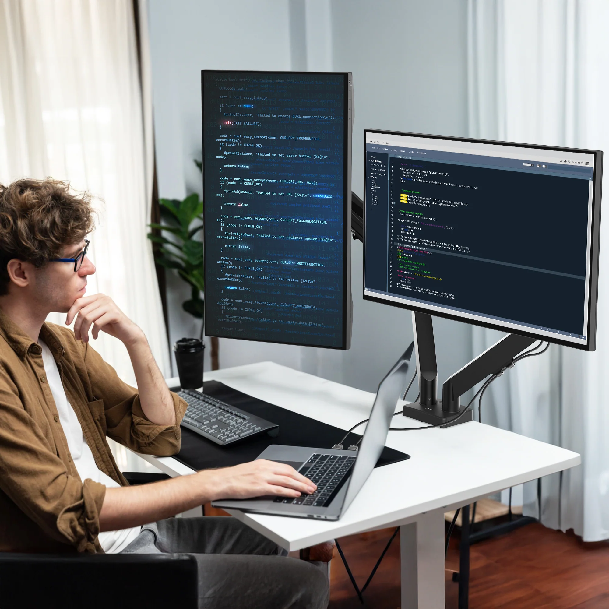 Ergonomic Dual Monitor Mount - Image 6