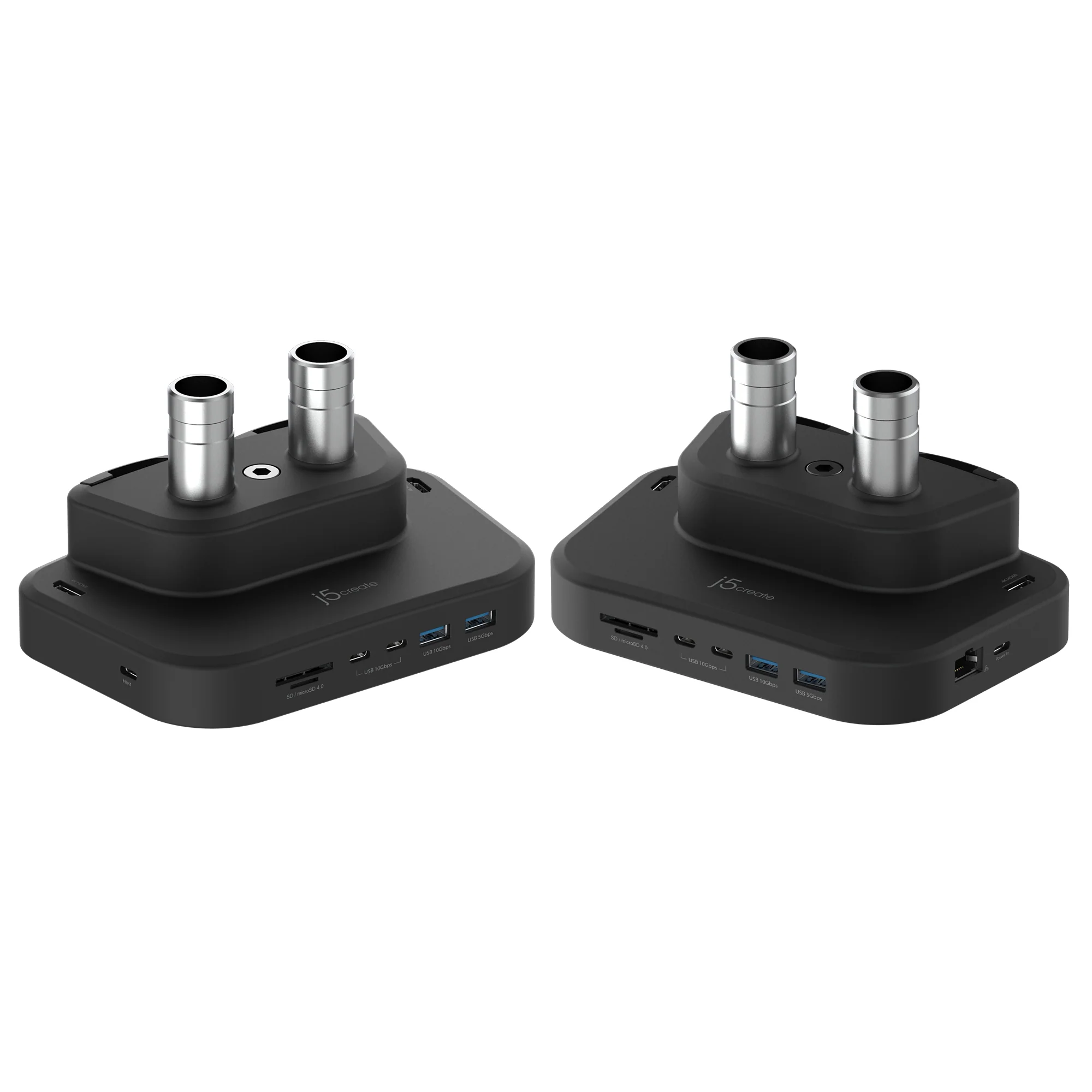 Ergonomic Dual-Monitor Mount with Docking Station - Image 3