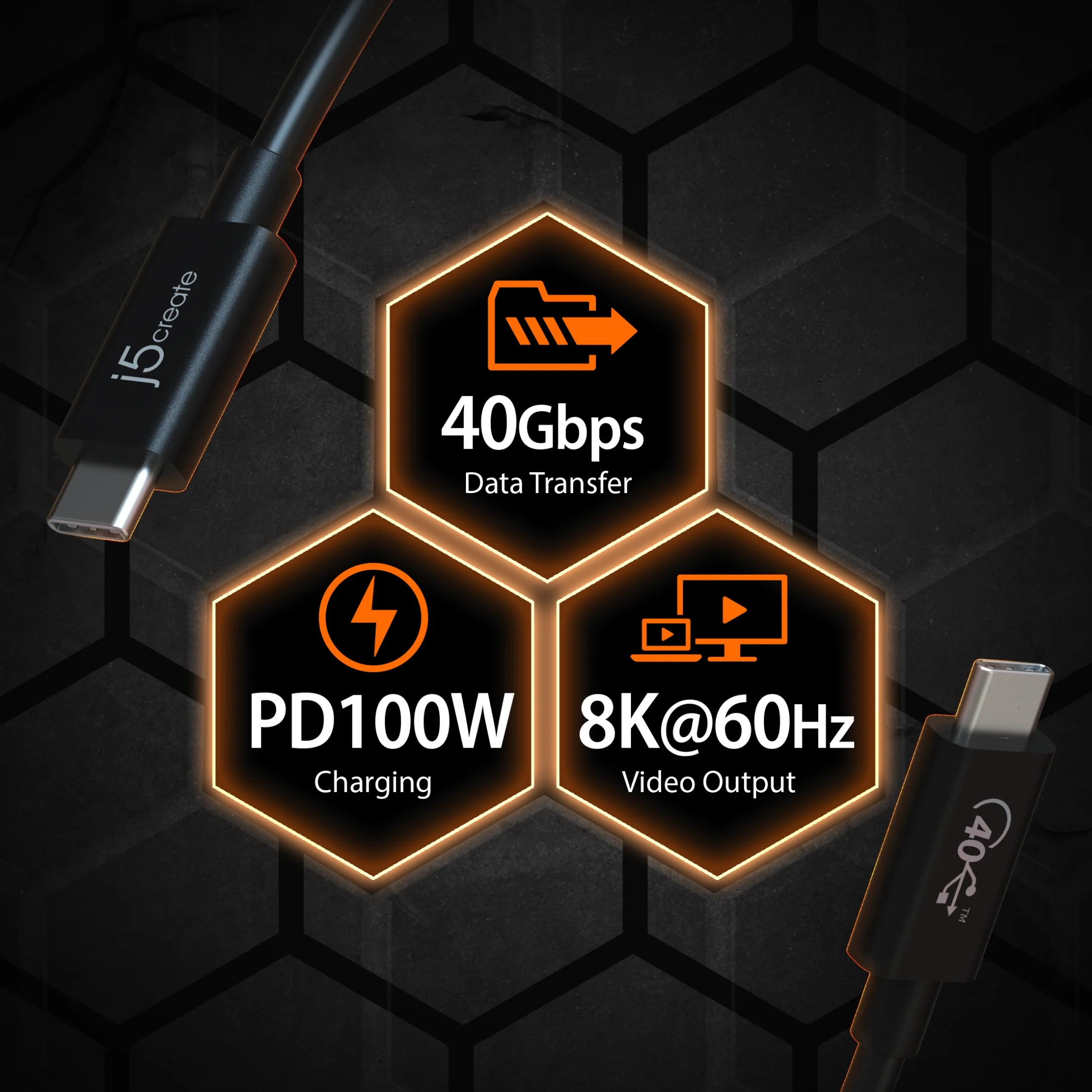 Full-Featured USB-C® Cable (USB4® Gen 3) - Image 5
