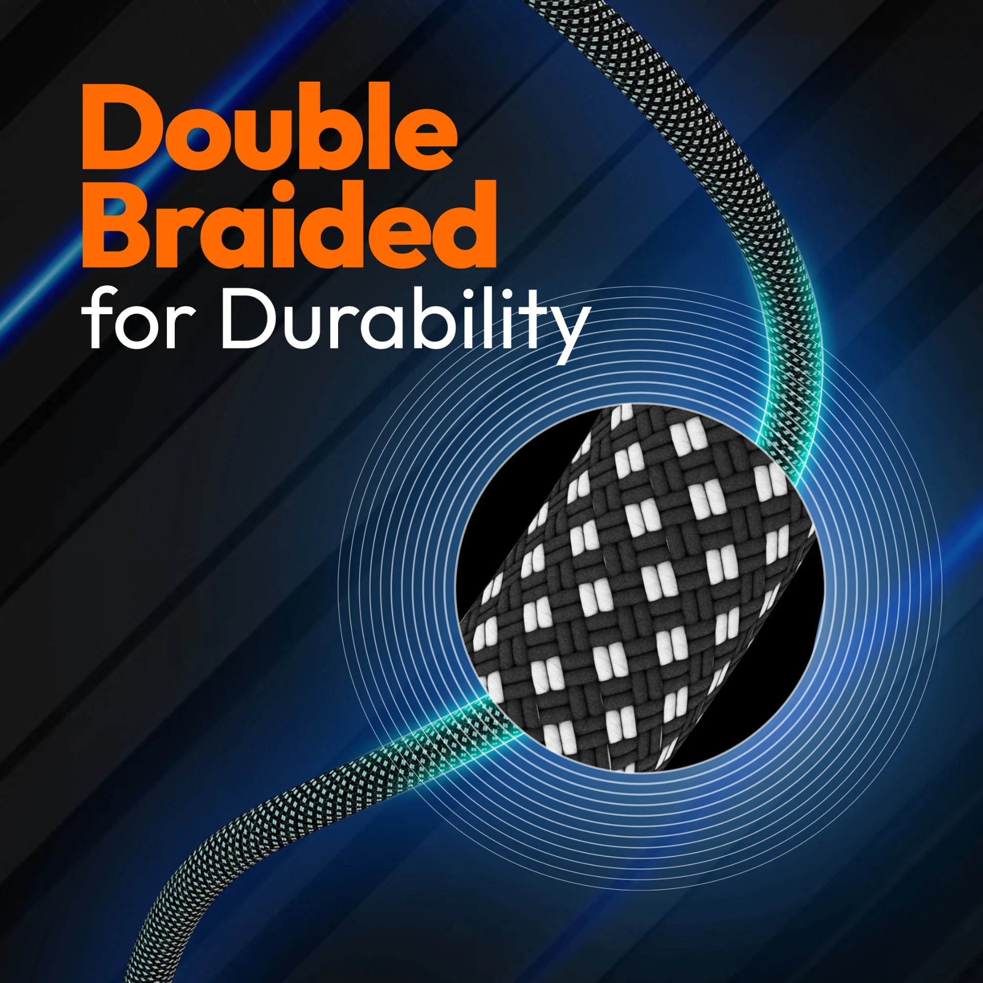 USB-C® 100W Ultra Soft Double-Braided Fast Charging Cable 6.56 FT - Image 6