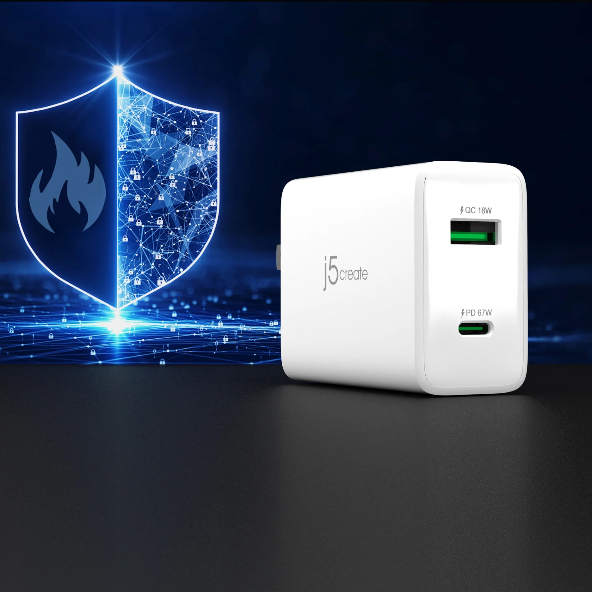 67W GaN USB-C® 2-Port Charger - Image 11