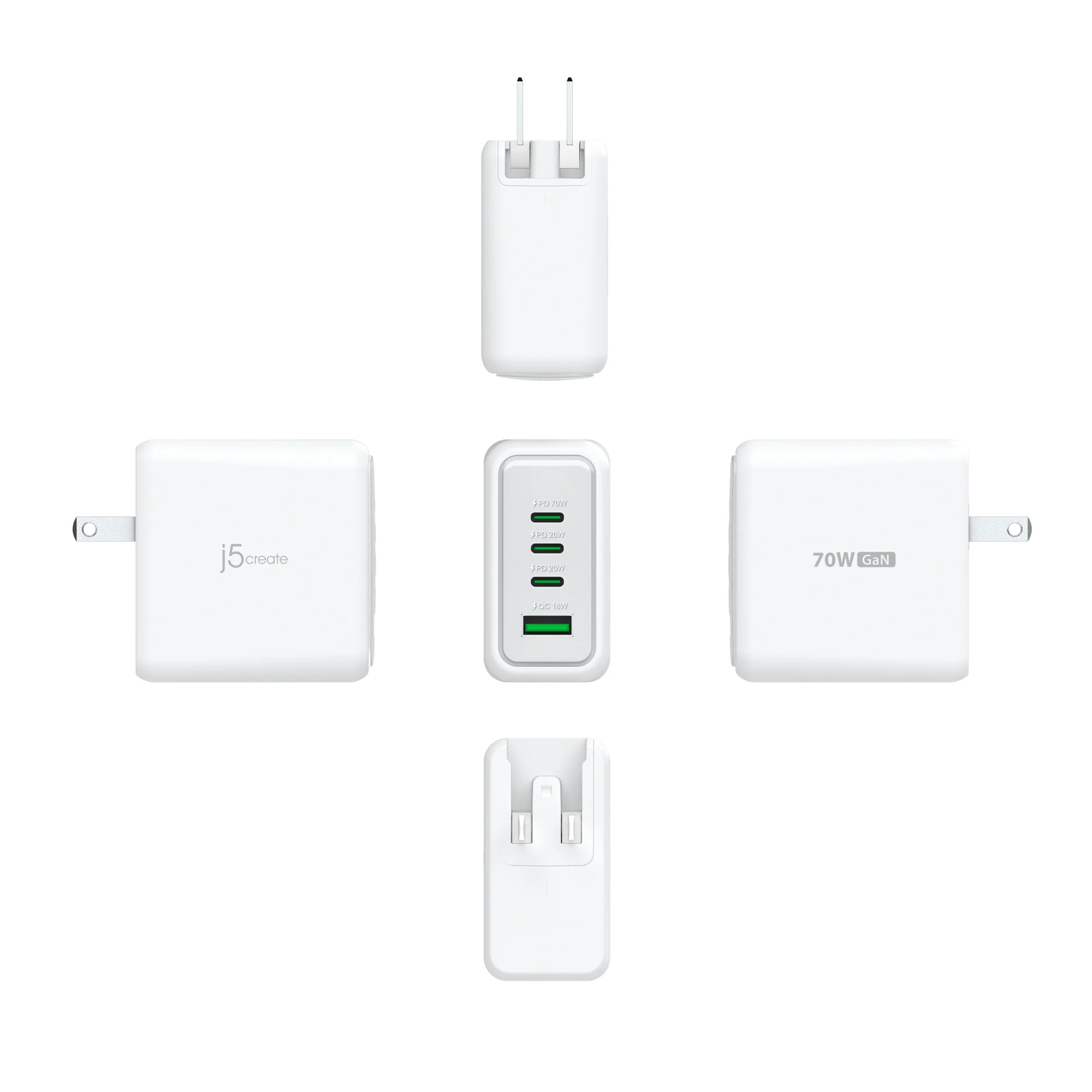 70W GaN USB-C® 4-Port Charger - Image 4