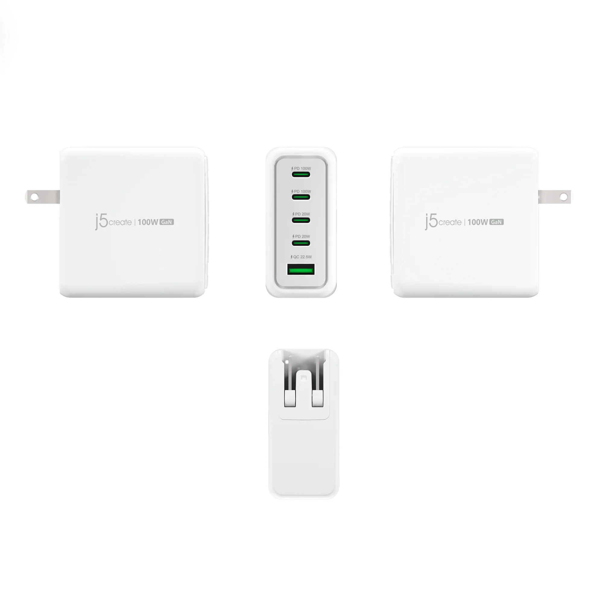 100W GaN USB-C® 5-Port Charger - Image 4