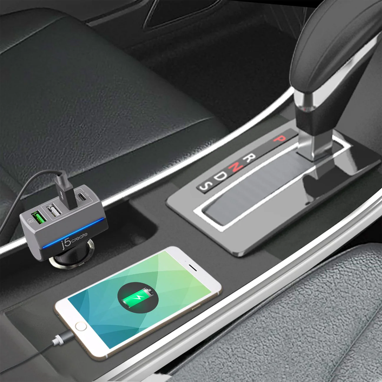 4-Port USB™ QC 3.0 & Type-C™ Car Charger - Image 5