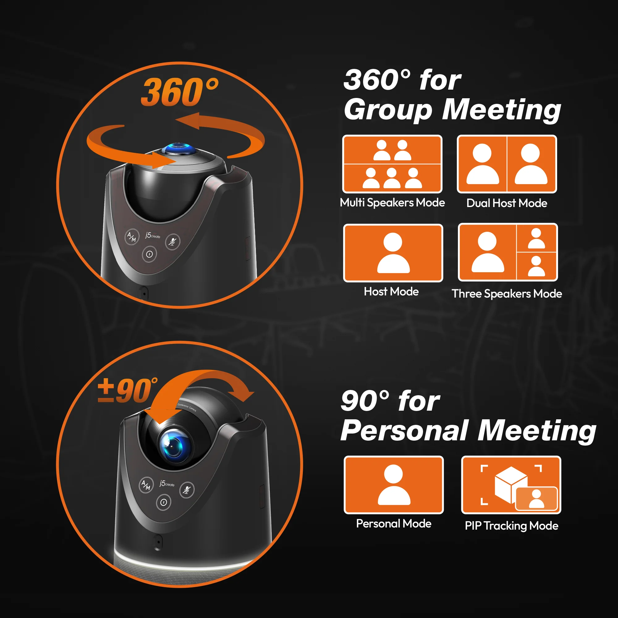 4K 360° AI Video Conference Camera - Image 7
